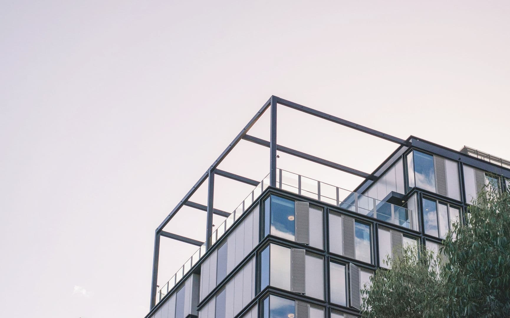 Estructura de acero en obra